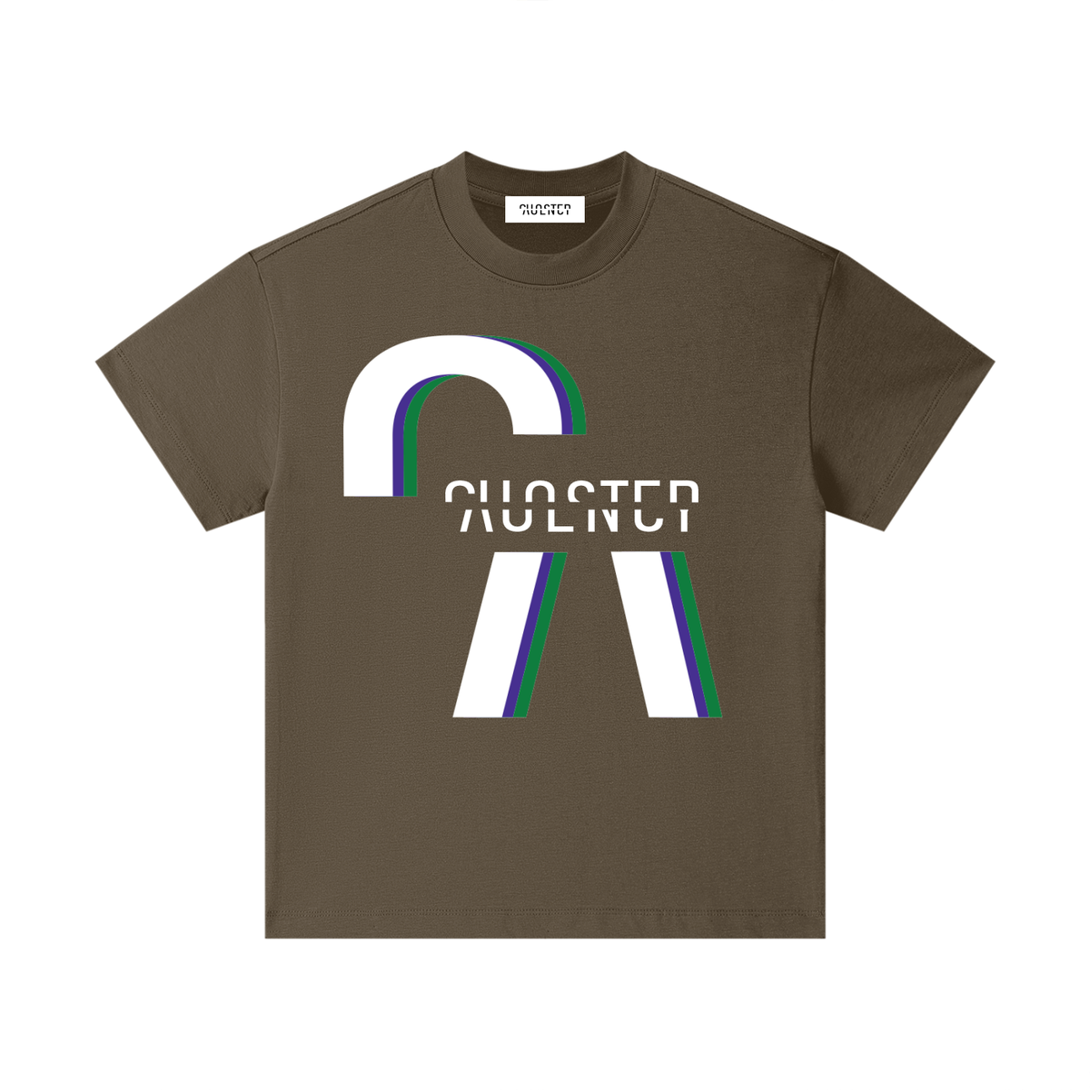 Settle Down Children Kids Tee in Brown, front