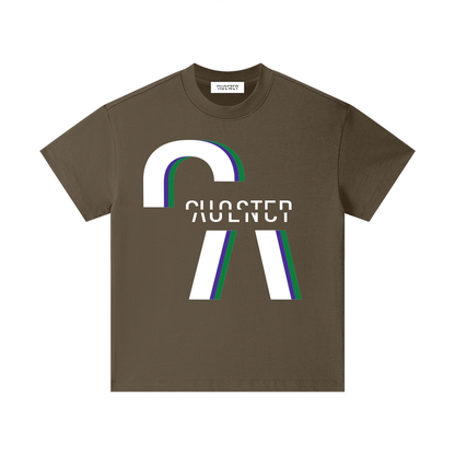 Settle Down Children Kids Tee in Brown, front