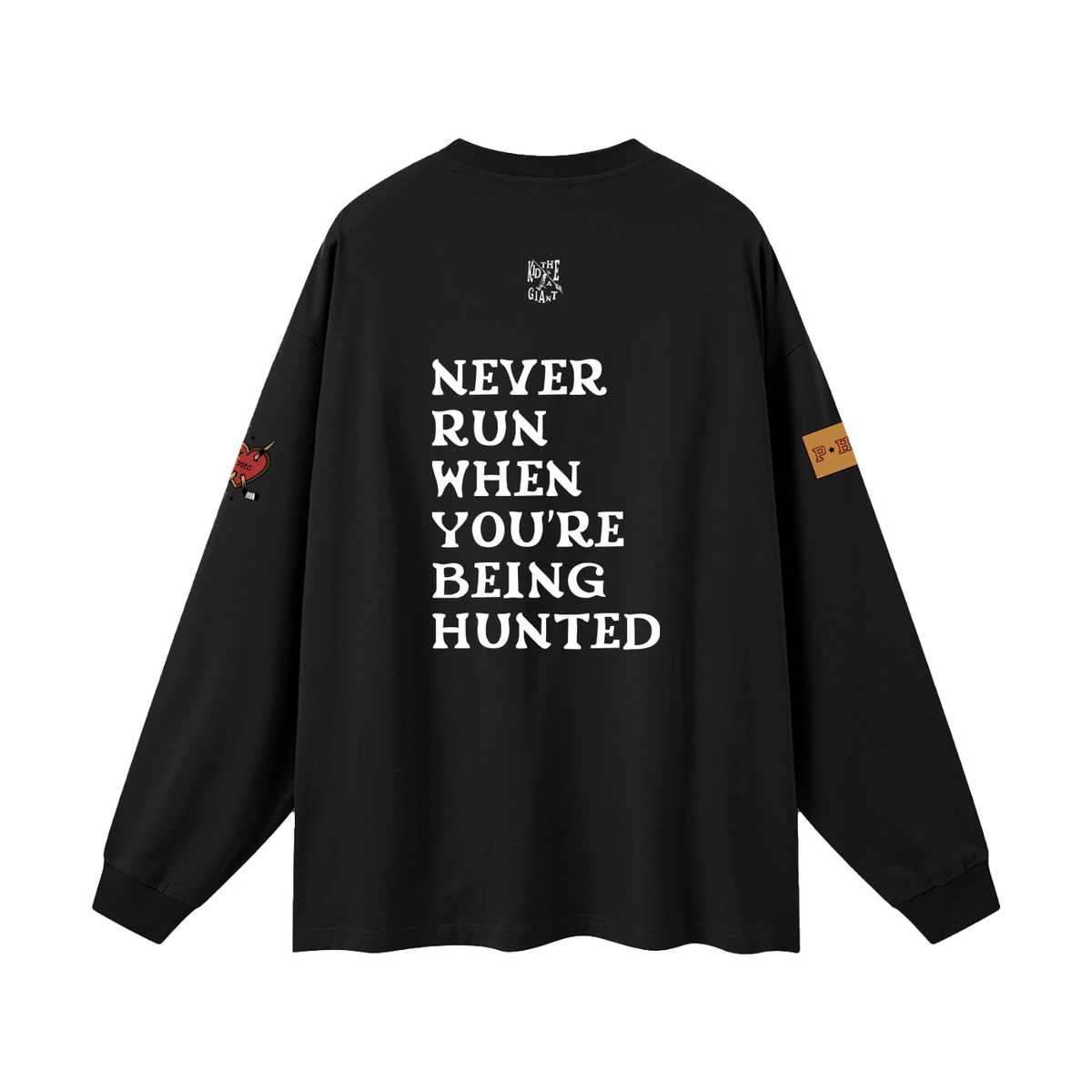 Shrugged Shoulders and Said Sleeve, Black, back print