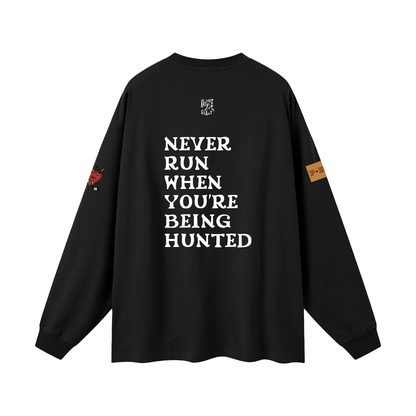 Shrugged Shoulders and Said Sleeve, Black, back print