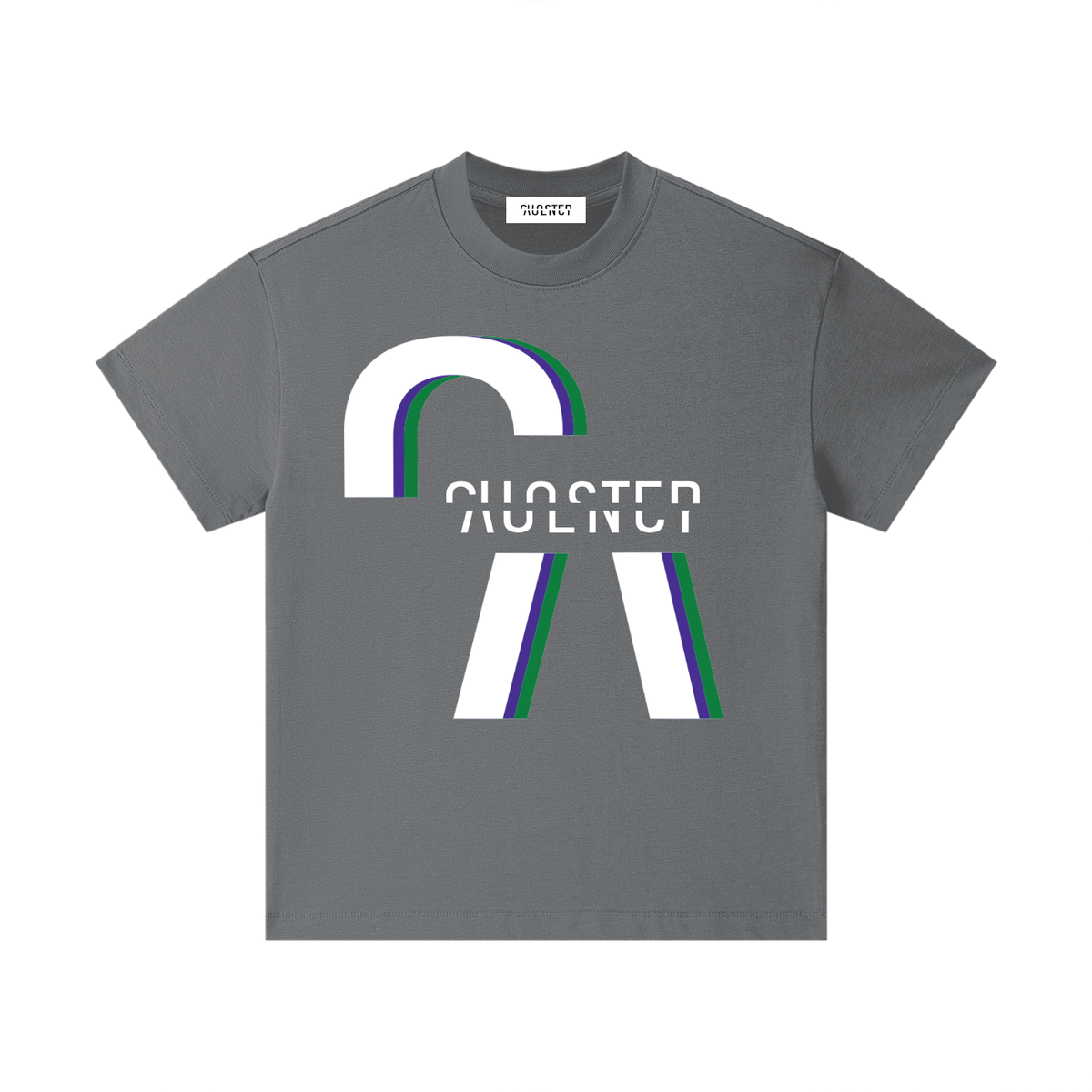 Settle Down Children Kids Tee in Carbon Gray, front