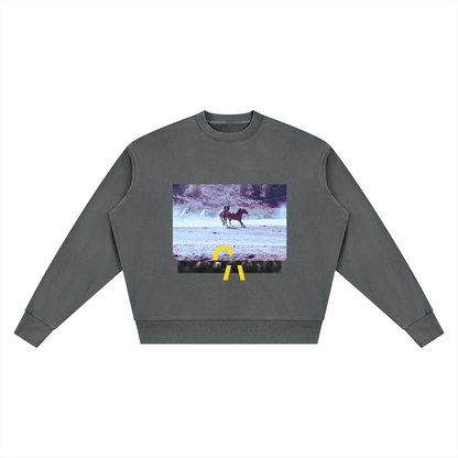 As I Miss You Sweatshirt in Dark Gray, front