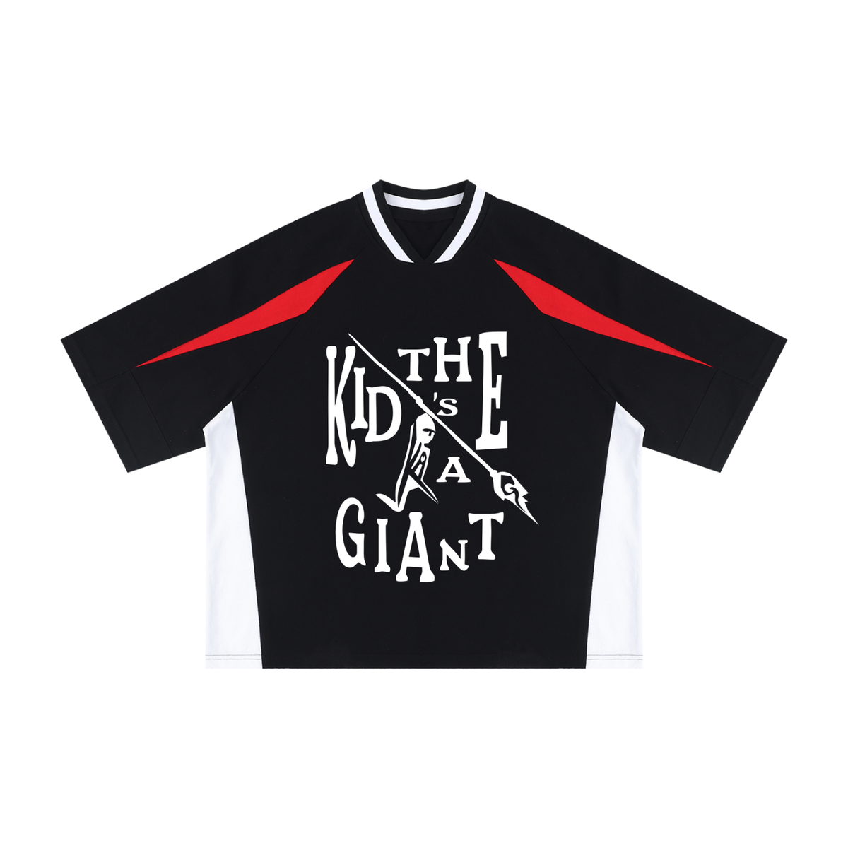 Black with Red
