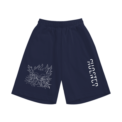 Sing This Song Kids Shorts in Navy Blue, front