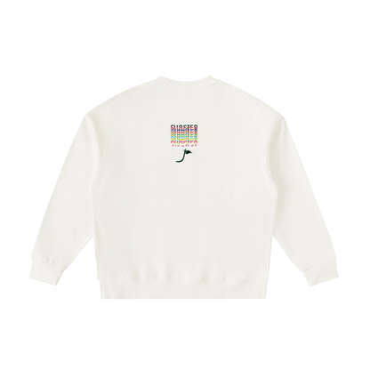 What Little He Got Kids Crewneck in Beige, back