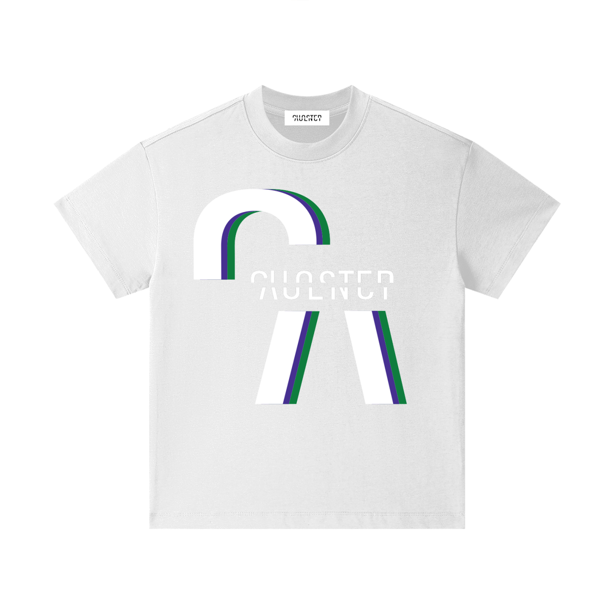 Settle Down Children Kids Tee in White, front