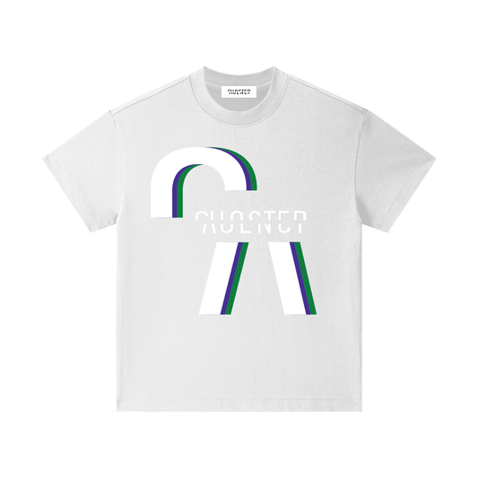 Settle Down Children Kids Tee in White, front