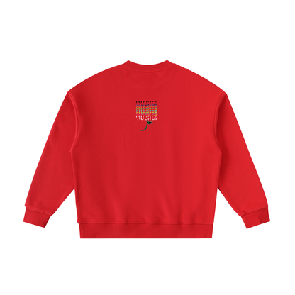 Can You Dig It Kids Crewneck in Red, back