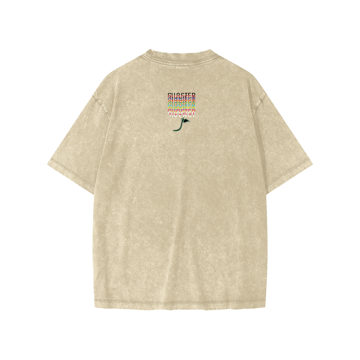 In The Shower For An Hour Kids Tee in Khaki, back
