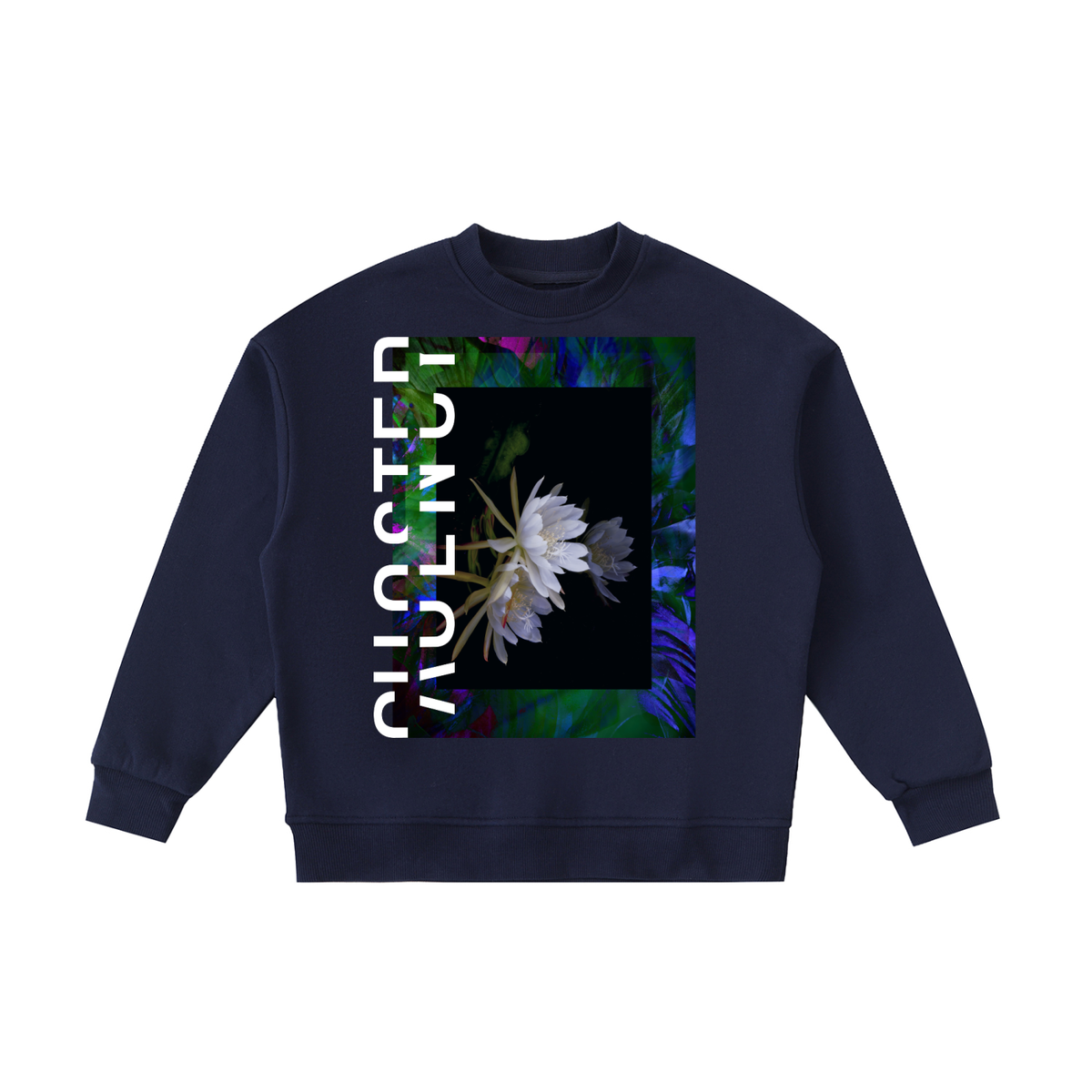 Regarde Bien Kids Crewneck in Navy Blue, front