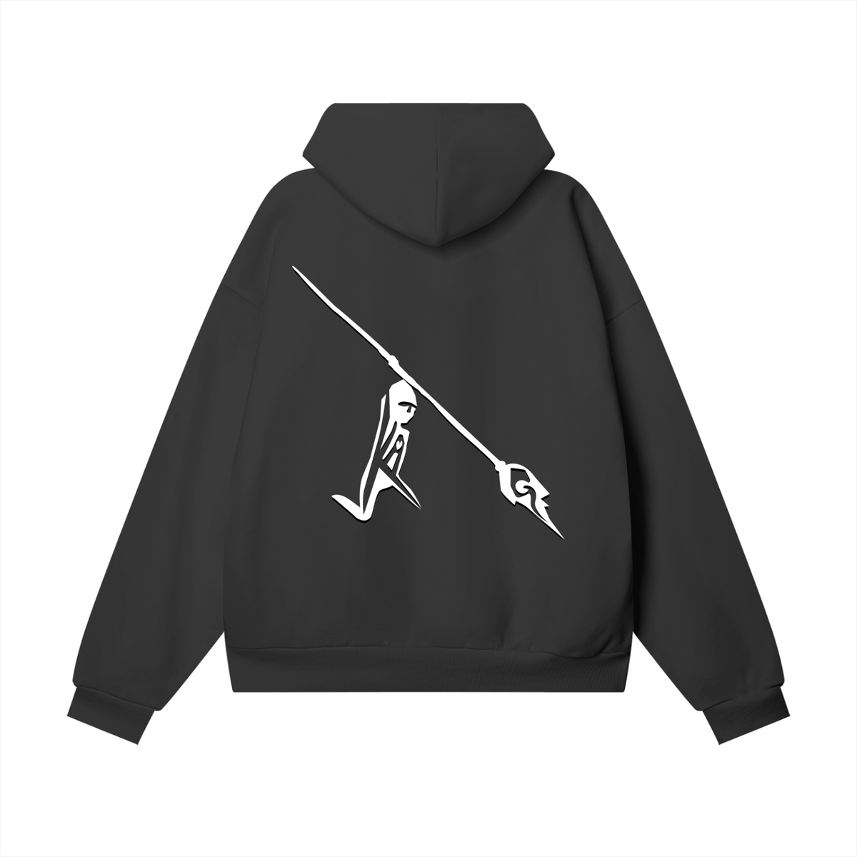 Please Believe Me Hoodie in Black Beauty, back